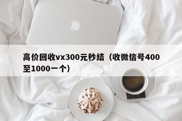 高价回收vx300元秒结（收微信号400至1000一个）